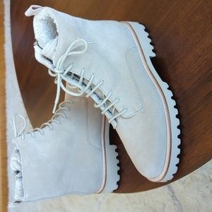 Banana Republic Leather Combat Boot Sz 9